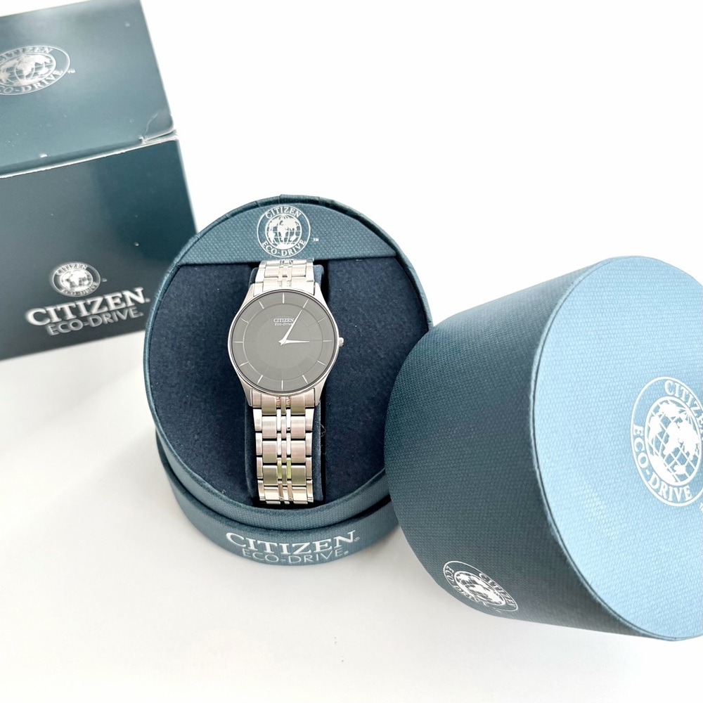 New Citizen Eco-Drive Men’s Sapphire Stainless Steel Watch